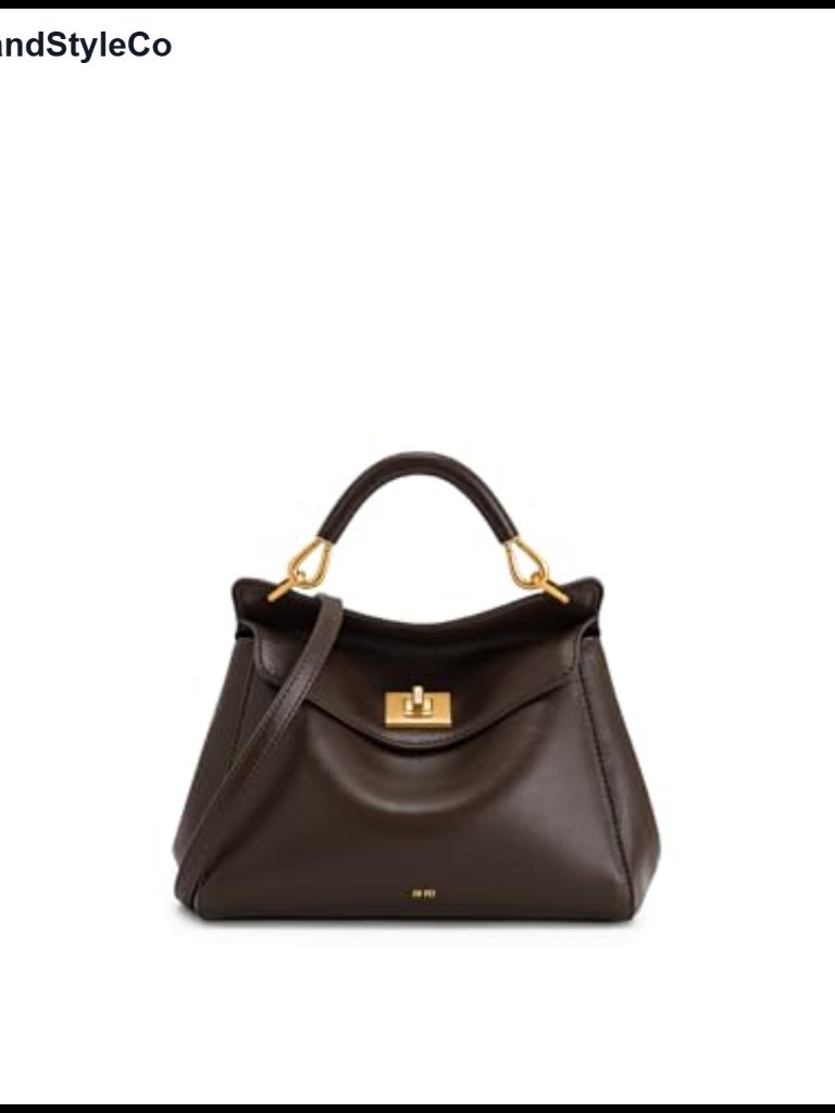 Vegan Leather Top Handle Handbag With Adjustable Crossbody Strap